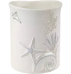 Avanti Sequin Shells Wastebasket - Bed Bath & Beyond - 10298340