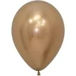 Sempertex 11" Reflex Gold Latex Balloons 50ct