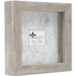 Lawrence Frames Shadow Box Frame, 5x5, Natural Gray