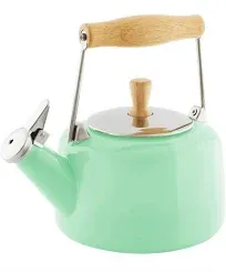 Chantal 1.4 qt. Enamel-on-Steel Sven Teakettle - White