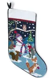 Lands' End Needlepoint Personalized Christmas Stocking