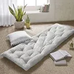 Edelia Foldable Poly Chenille Light Weight Lounge Floor Pillow Cushion Tufted