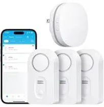 Govee WiFi Water Sensor, 100dB Adjustable Audio Alarm and Smart App Alerts, Leak and Drip Alert with Email