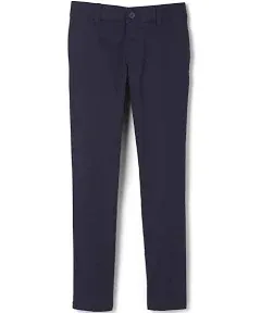 French Toast Girls' Little Stretch Twill Skinny Leg Pant with Pockets, School Uniforms for Kids and Teens