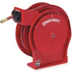 Reelcraft 5650 OLP Premium Duty Spring Retractable Hose Reel, 3/8" x 50', 300 psi, Air/Water Hose Included