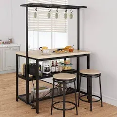 GAOMON 3 Tier Microwave Stand Oven Shelf Storage Shelf Kitchen Dining Room Table