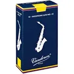 Vandoren SR213 Eb Alto Sax Traditional Reeds - Strength 3 (Box of 10) | Reverb