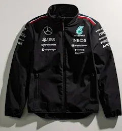 Mercedes AMG Formula 1 Team Men&#039;s Softshell 2023, F 1 Jacket Black, XXL