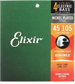 Elixir Nanoweb Bass 4-String Medium Extra Long Scale 14087