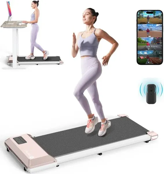 Walking Pad 2 in 1 under Desk Treadmill, 2.5HP Low Noise Walking Pad Running Jog