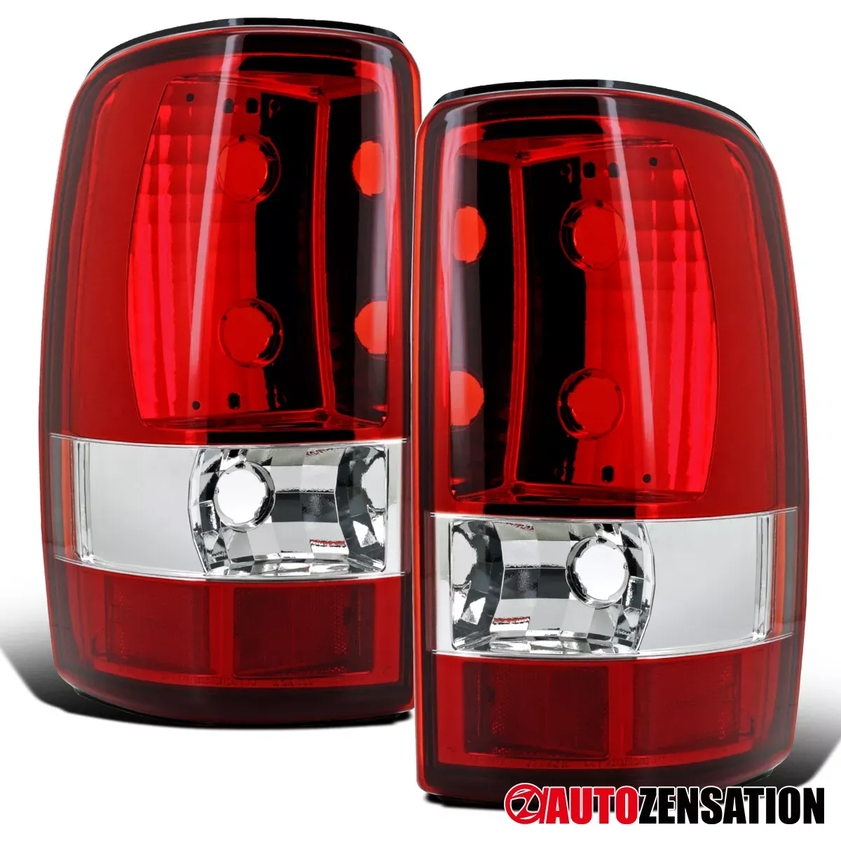 Fit 2000-2006 Chevy Suburban Tahoe GMC Yukon Red Tail Lights Brake Lamps 00-06