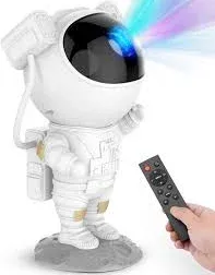 Astronaut Projector Starry Sky Night Light LED Lamp with Remote Control - White