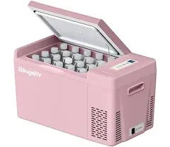 BougeRV 12V 23 Quart Colorful Pink Portable Fridge