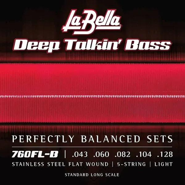 La Bella 760FL-S Deep Talkin' Bass Flats Light Short Scale 43-104