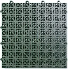 DuraGrid, Green DT24GREN Outdoor Modular Interlocking Multi-Use Deck Tile (24 Pack), 24 Piece