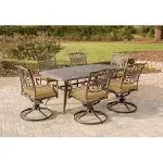 Hanover 7-Piece Traditions Swivel Dining Patio Set - TRADITIONS7PCSW-6