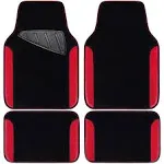 Car Pass Rainbow Waterproof Universal Fit Car Floor Mats, Fit for SUV,Vans,sedans, Trucks,Set of 4(Black with Mint)