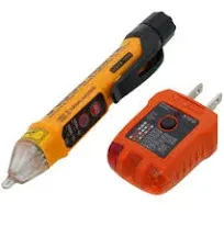 Klein Tools NCVT5KIT Dual Range NCVT and GFCI Receptacle Tester