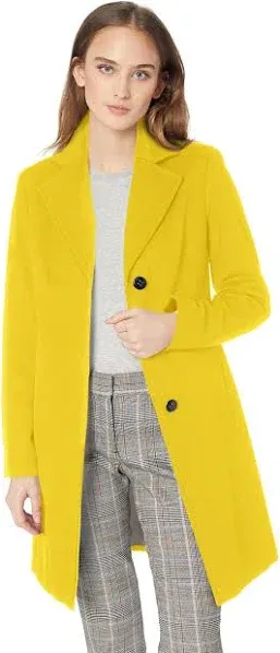 Calvin Klein Womens Wool Blend Coat