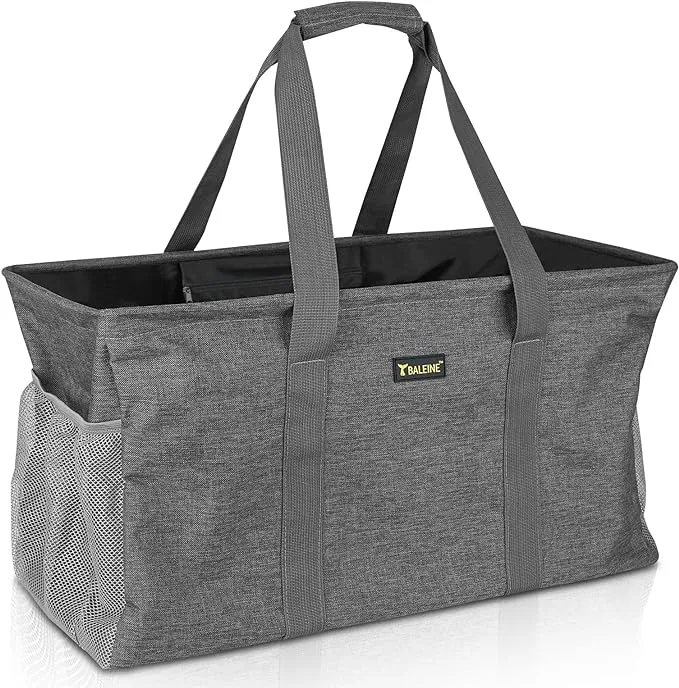 Baleine Women's Extra Large Utility Tote Bag with Wire Frame