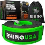 Rhino USA 3in x 20ft Ultimate Recovery Tow Strap