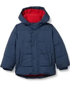 Amazon Essentials Babies, Toddlers, and Boys' Heavyweight Hooded Puffer Jacket