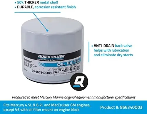 Mercury Marine Oil Filter 35-866340Q03