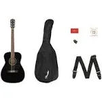 Fender CC-60S V2 Concert Acoustic Guitar Starter Pack w/ Gig Bag &amp; Fender Play