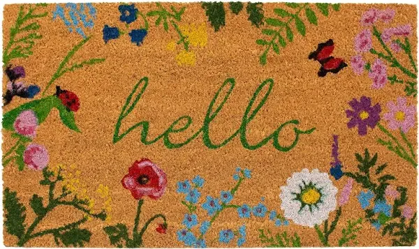 Calloway Mills Floral Hello Doormat