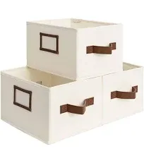 StorageWorks Decorative Storage Bins for Shelves