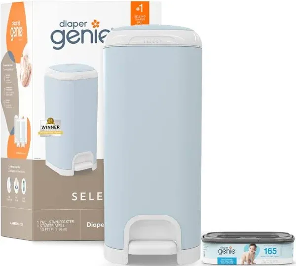 Diaper Genie Select Diaper Pail - Blue