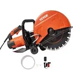 Bentism Electric Concrete Saw Wet/Dry Cutting Depth Saw Cutter with Water Pump and Blade D3200W14IN5INYGWJV1