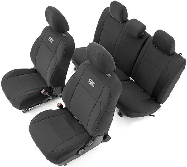 Rough Country Neoprene Front and Rear Seat Covers for Toyota Tacoma