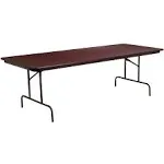 Flash Furniture 8' High Pressure Mahogany Laminate Folding Banquet Table