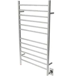 Amba Radiant Hardwired Large Straight Towel Warmer - 23-5/8&quot; (600mm)W x 41-5/16&quot; (1049mm)H  - Wall Mounted (Brushed Stainless Steel)