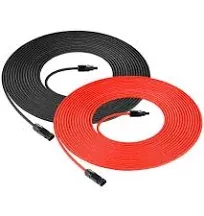 RICH SOLAR 50 Feet 10 Gauge Solar Extension Cable