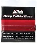 La Bella 760FL-S Deep Talkin Bass Flats, Short Scale, Light 43-104