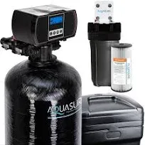 Aquasure Harmony Series 64,000 Grain Whole House Water Softener with Fine Mesh and Pleated Sediment Pre-Filter