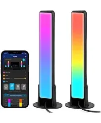 Smart LED Light Bars, Work with Alexa and Google Assistant, RGBICWW Wifi TV Back