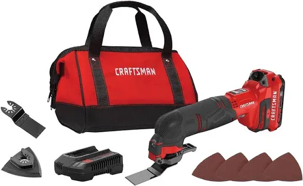 CRAFTSMAN V20 Cordless Oscillating Multi-Tool Kit CMCE501D1