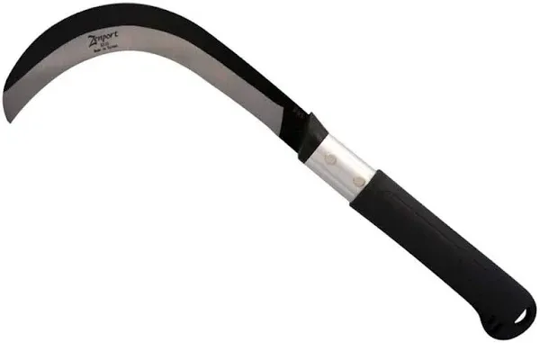 Zenport K310 Brush Clearing Sickle with Carbon Steel Blade and Aluminum Handl...