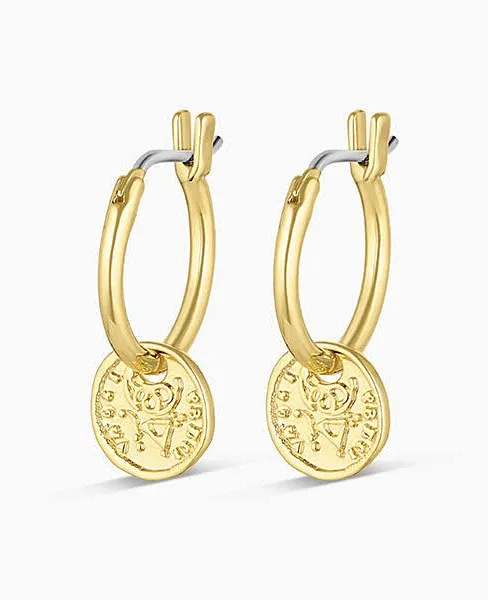 Gorjana Ana Coin Huggies Earring