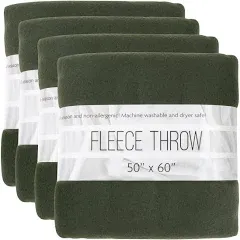 Fleece Throw Green Camo 50X60 Inch Polyester