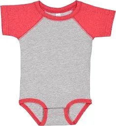 Rabbit Skins Infant Baseball Fine Jersey Bodysuit