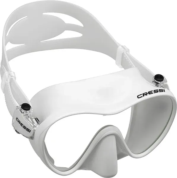 Cressi F1, Scuba Diving Snorkeling Frameless Mask - Adult, Clear/Clear/Bl<wbr/>ack 