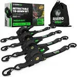 Rhino USA Retractable Ratchet Straps