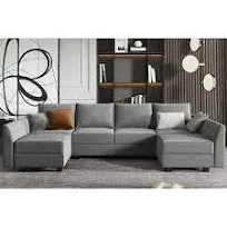 Honbay U Shaped Modular Sectional Couch