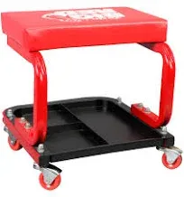 Big Red Rolling Creeper Seat with Tool Tray Black ATR6300B