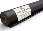 TMS Mass Loaded Vinyl, 4 x 25 100 Square Feet 1 lb. MLV Acoustic Barrier, Black