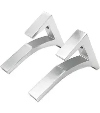 CRL Chrome Aluminum Shelf Bracket for 3/8" to 1/2" Glass